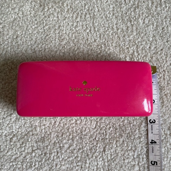 Kate Spade Hard Shell Eyeglass Case Pink and Orange - Picture 9 of 10